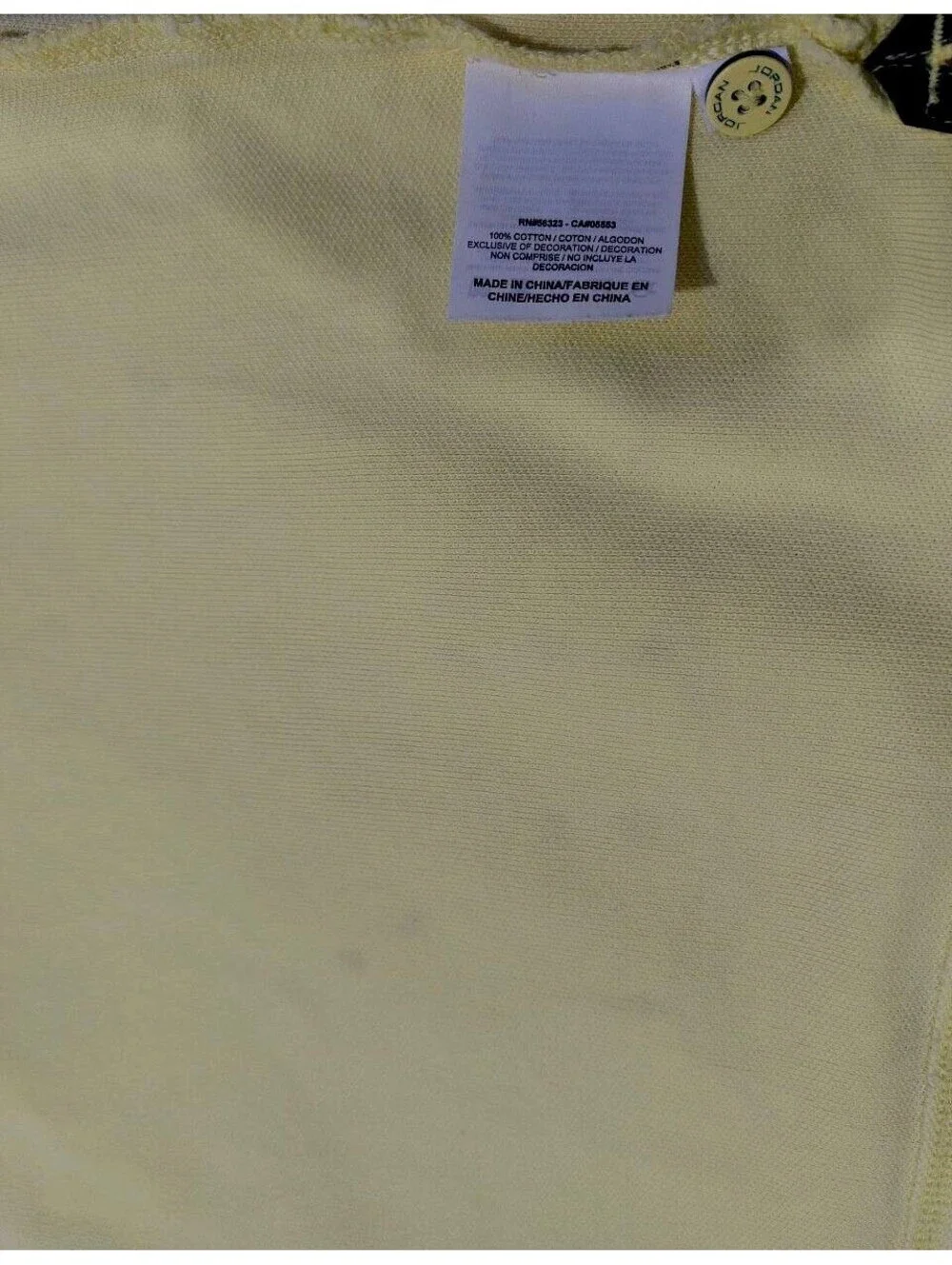 Air Jordan Dri-Fit Sport Golf Polo for Men Yellow Size XXL Good Condition